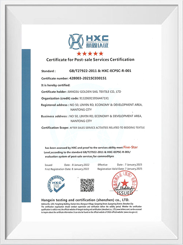 Certifikát pro certifikaci poprodejních služeb